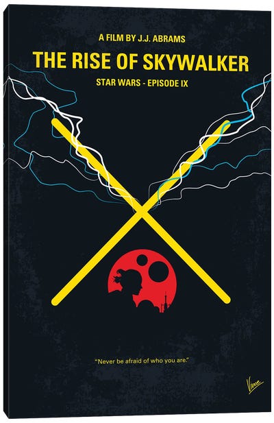 Star Wars Episode IX The Rise Of Skywalker Poster Canvas Art Print - Fantasy Minimalist Movie Posters