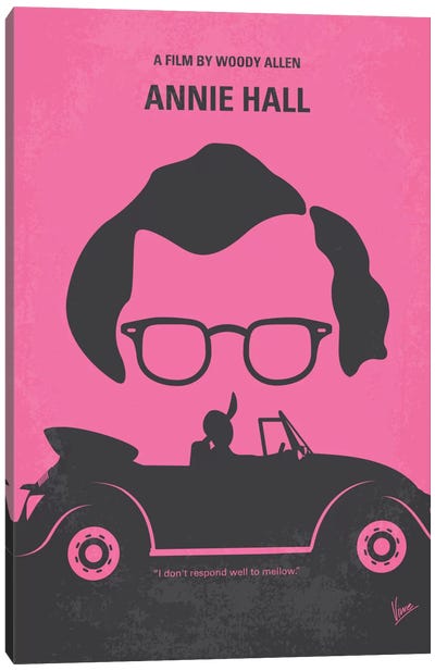 Annie Hall Minimal Movie Poster Canvas Art Print - Woody Allen