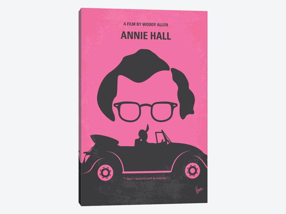 Annie Hall Minimal Movie Poster by Chungkong 1-piece Canvas Art Print