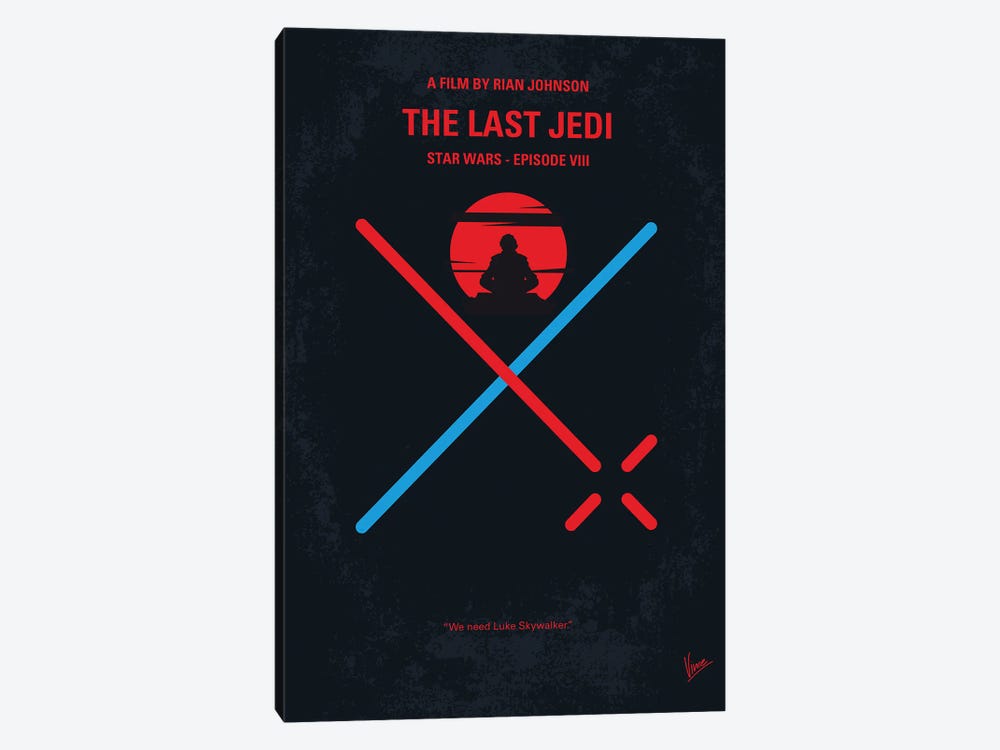 Star Wars Episode VIII The Last Jedi Poster by Chungkong 1-piece Art Print