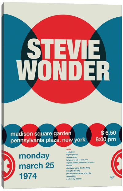 Stevie Wonder Poster Canvas Art Print - Stevie Wonder