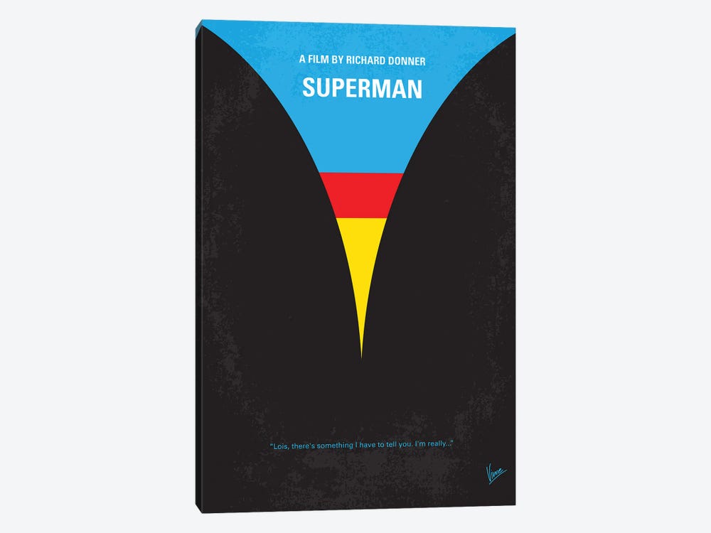 Superman Poster by Chungkong 1-piece Canvas Wall Art