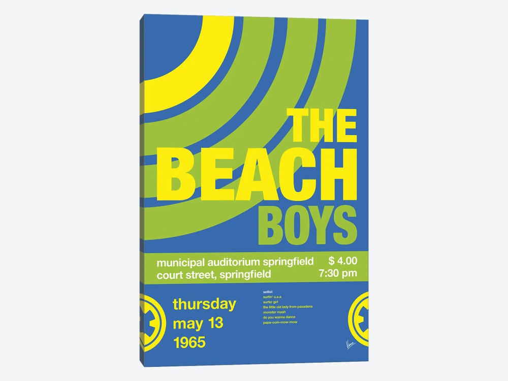 The Beachboys Poster by Chungkong 1-piece Canvas Wall Art