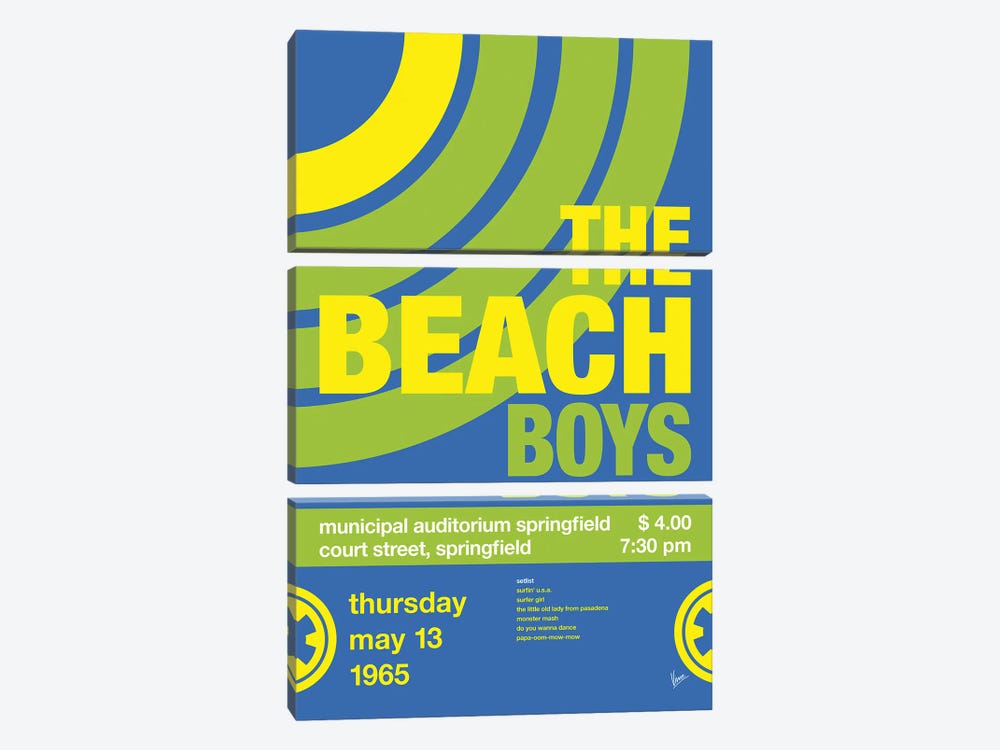 The Beachboys Poster by Chungkong 3-piece Canvas Artwork