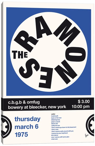 The Ramones Poster Canvas Art Print - Ramones