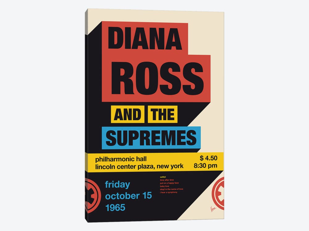The Supremes Poster by Chungkong 1-piece Canvas Artwork