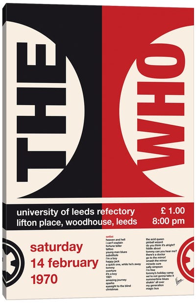 The Who Poster Canvas Art Print - The Who