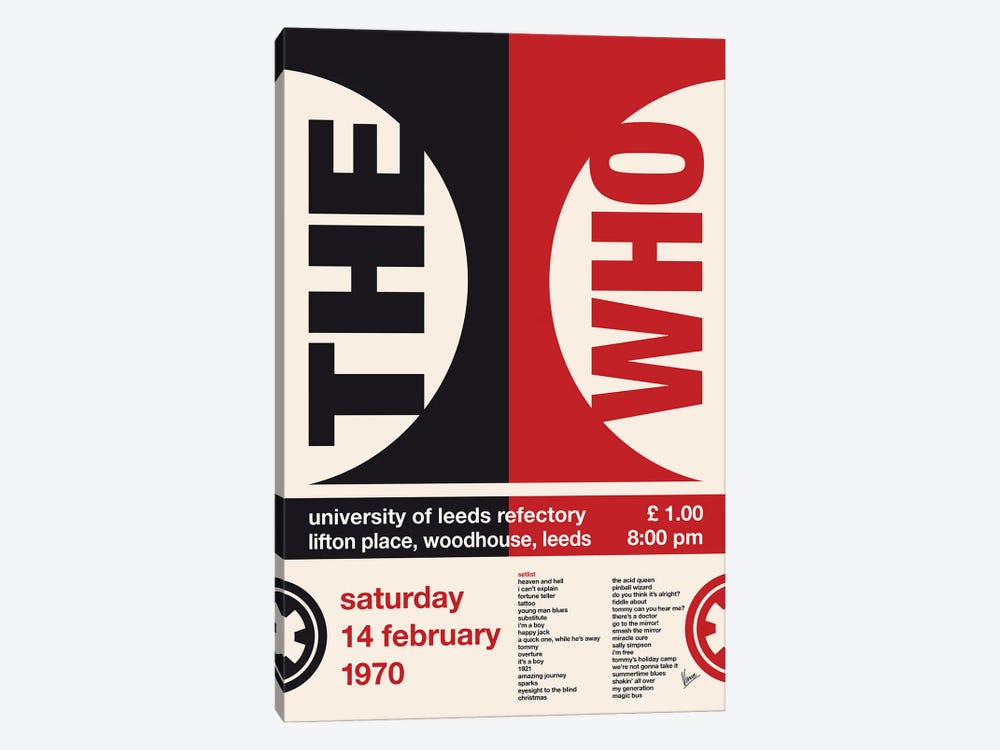 The Who Poster by Chungkong 1-piece Canvas Print