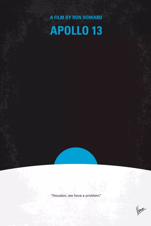 Apollo 13 Minimal Movie Poster by Chungkong wall art