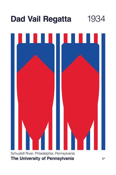 1934 Dad Vail Regatta by Chungkong art print