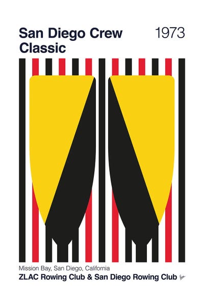 1973 San Diego Crew Classic by Chungkong art print