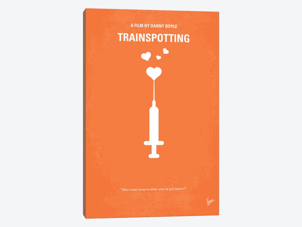 Trainspotting Minimal Movie Poster by Chungkong 1-piece Canvas Artwork
