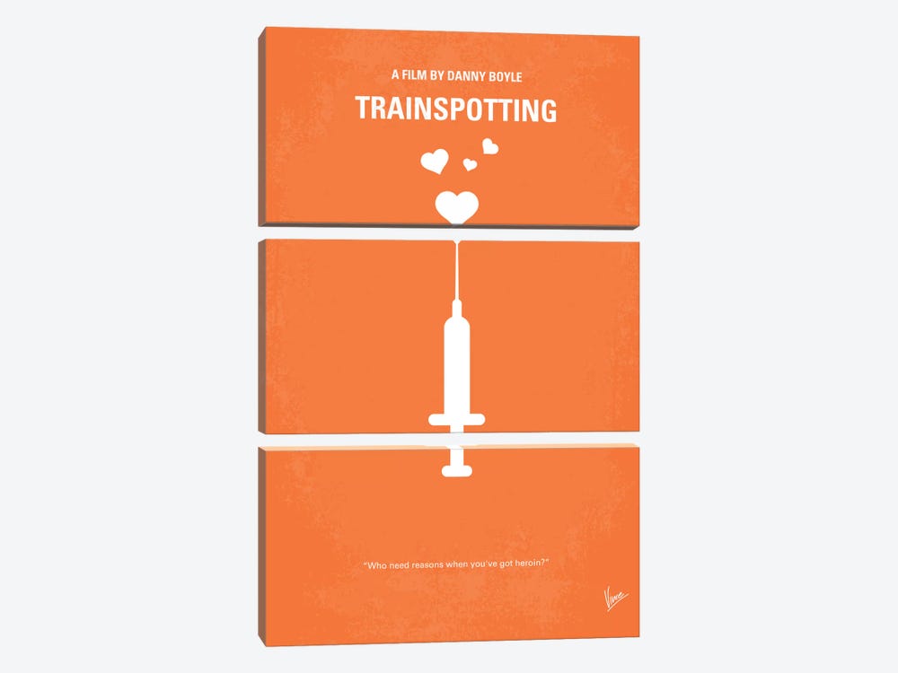 Trainspotting Minimal Movie Poster by Chungkong 3-piece Canvas Artwork