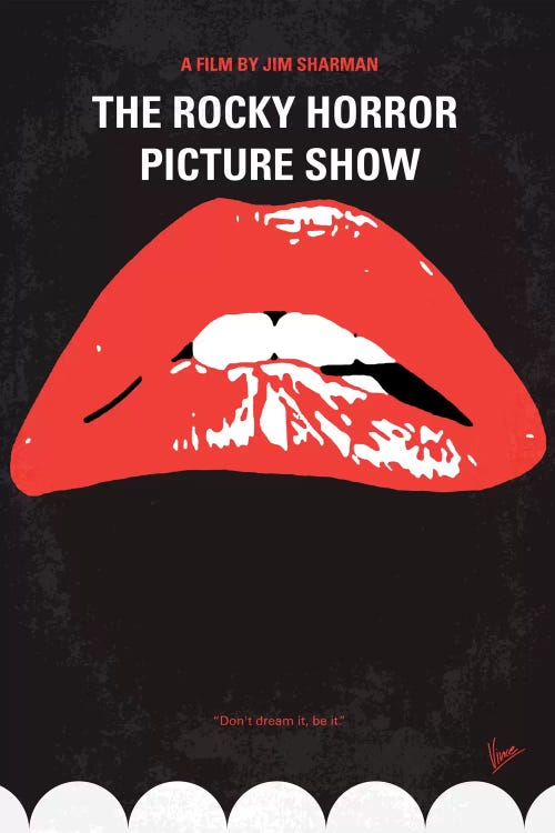 The Rocky Horror Picture Show Minimal Movie Poster by Chungkong wall art