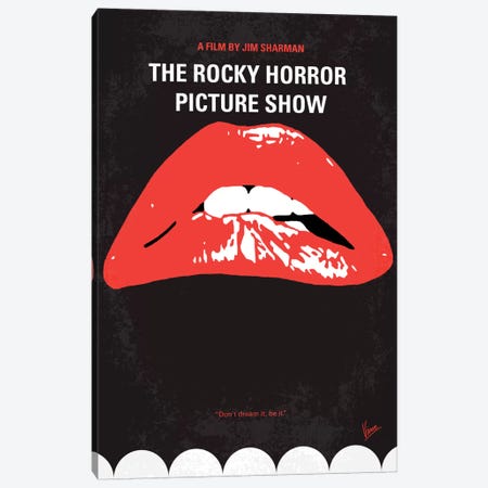 The Rocky Horror Picture Show Minimal Movie Poster Canvas Print #CKG167} by Chungkong Canvas Print