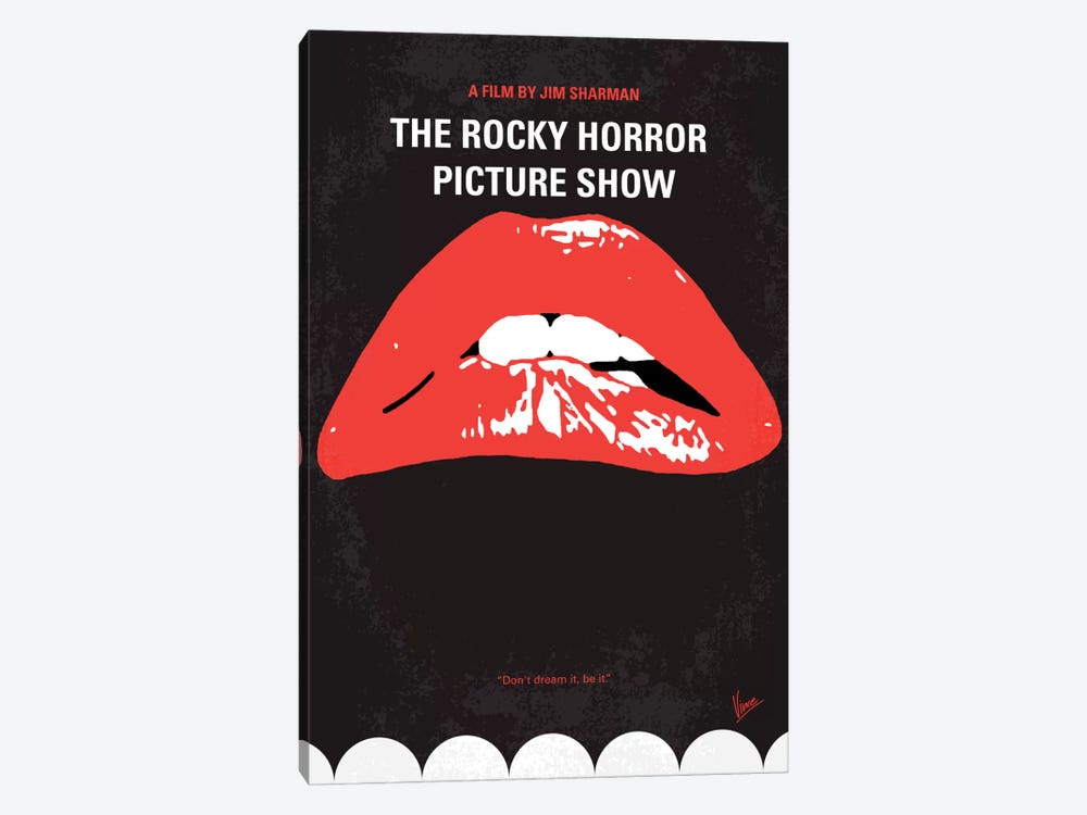 The Rocky Horror Picture Show Minimal Movie Poster by Chungkong 1-piece Canvas Print