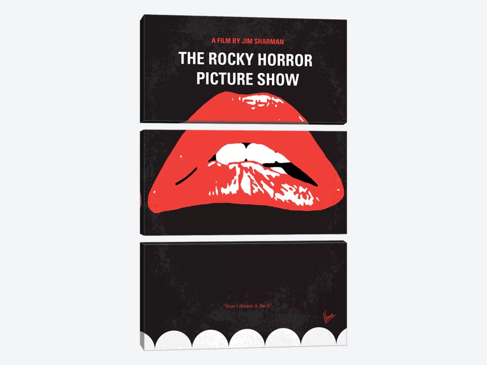 The Rocky Horror Picture Show Minimal Movie Poster by Chungkong 3-piece Art Print