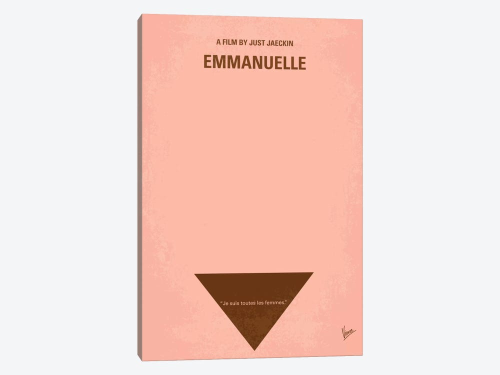 Emmanuelle Minimal Movie Poster by Chungkong 1-piece Canvas Art