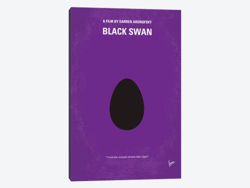 George Bernard kaste støv i øjnene eksil Black Swan Minimal Movie Poster Canvas Print by Chungkong | iCanvas