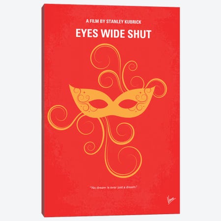 Eyes Wide Shut Minimal Movie Poster Canvas Print #CKG175} by Chungkong Canvas Art