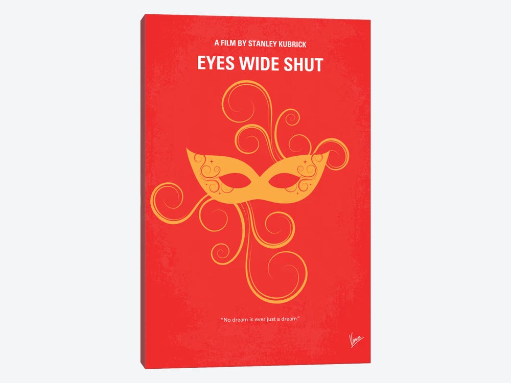 Eyes Wide Shut Minimal Movie Poster by Chungkong 1-piece Canvas Art