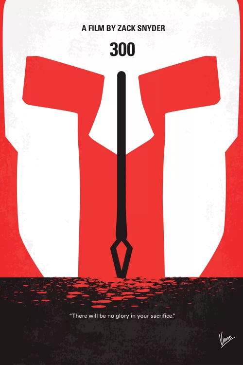 300 Minimal Movie Poster