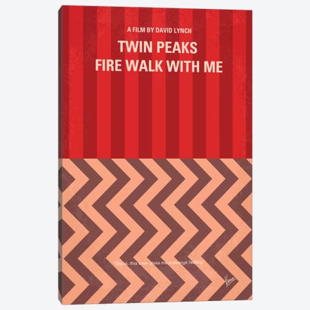 Twin Peaks: Fire Walk With Me Minimal Movie Poster Canvas Print #CKG180} by Chungkong Canvas Wall Art