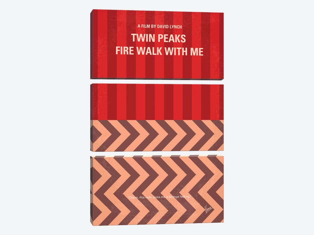 Twin Peaks: Fire Walk With Me Minimal Movie Poster by Chungkong 3-piece Canvas Art