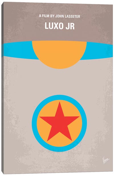 Luxo Jr. Minimal Movie Poster Canvas Art Print - Chungkong's Comedy Movie Posters