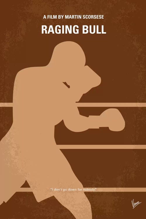 Raging Bull Minimal Movie Poster