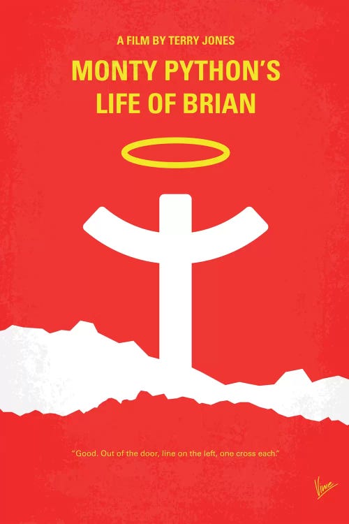 Monty Python's Life Of Brian Minimal Movie Poster