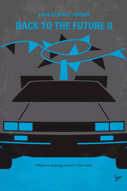 Back To The Future II Minimal Movie Poster