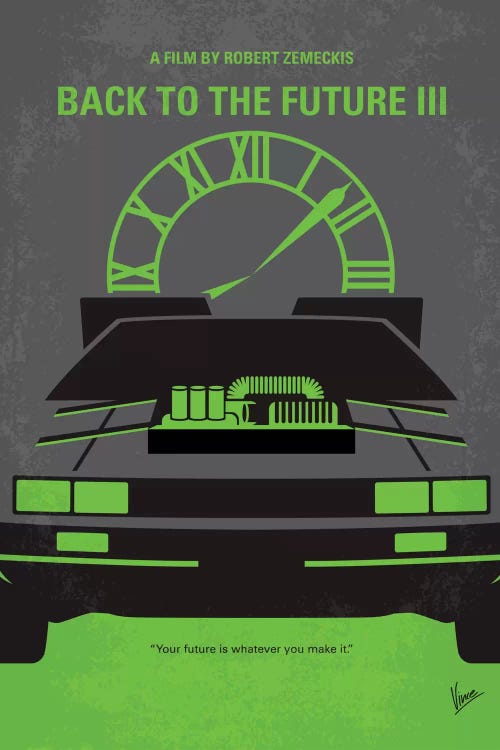 Back To The Future III Minimal Movie Poster