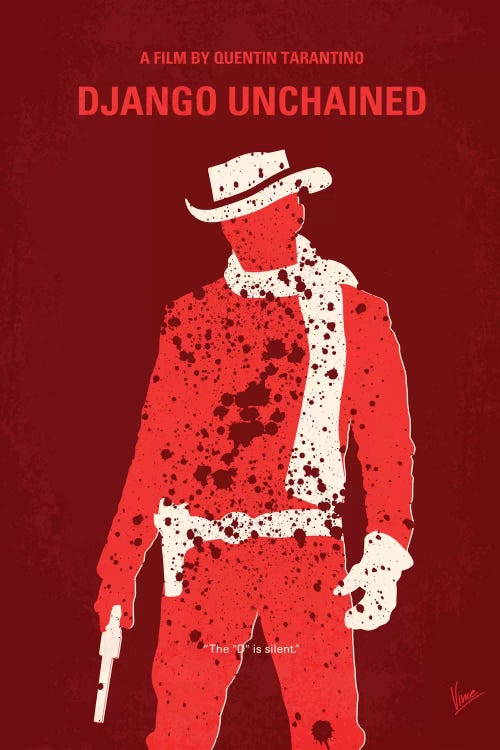 Django Unchained Minimal Movie Poster by Chungkong wall art