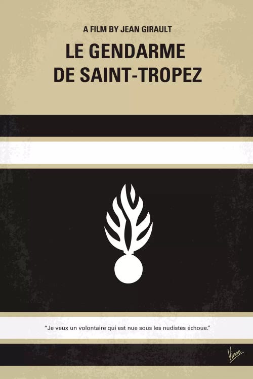 Le Gendarme de Saint-Tropez Minimal Movie Poster