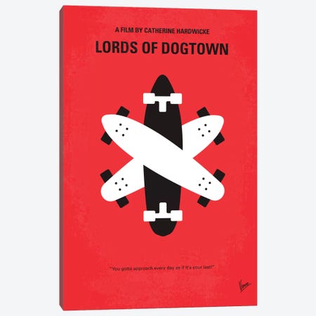 The Lords Of Dogtown Minimal Movie Poster Canvas Print #CKG199} by Chungkong Canvas Art Print