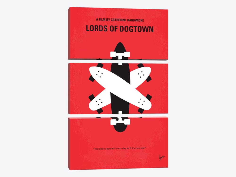 The Lords Of Dogtown Minimal Movie Poster by Chungkong 3-piece Canvas Artwork
