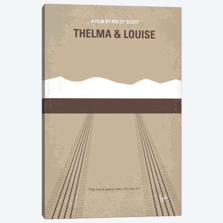 Thelma And Louise Minimal Movie Poster Canvas Print #CKG200} by Chungkong Canvas Print