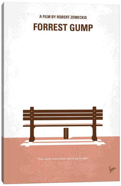 Forrest Gump Minimal Movie Poster Canvas Art Print - Chungkong's Comedy Movie Posters