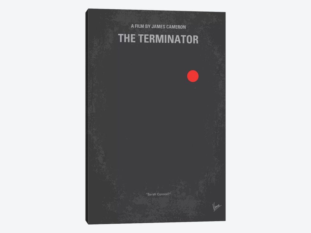 Terminator Minimal Movie Poster by Chungkong 1-piece Art Print