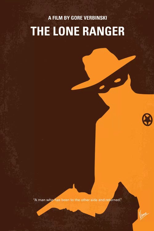 The Lone Ranger Minimal Movie Poster