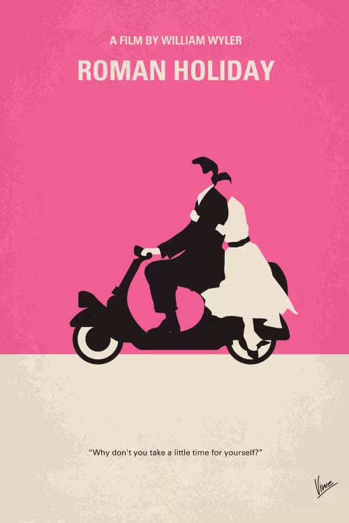 Roman Holiday Minimal Movie Poster