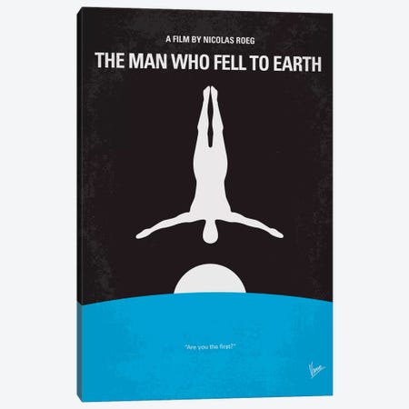 The Man Who Fell To Earth Minimal Movie Poster Canvas Print #CKG217} by Chungkong Canvas Print