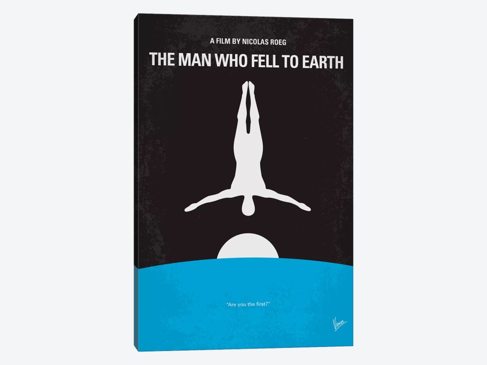 The Man Who Fell To Earth Minimal Movie Poster by Chungkong 1-piece Canvas Wall Art