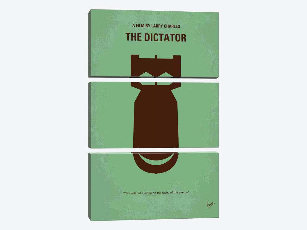 The Dictator Minimal Movie Poster by Chungkong 3-piece Art Print