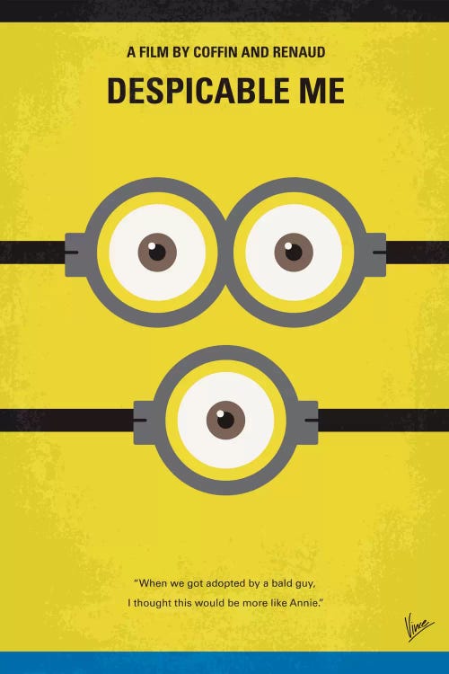 Despicable Me Minimal Movie Poster