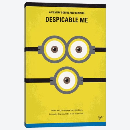 Despicable Me Minimal Movie Poster Canvas Print #CKG222} by Chungkong Canvas Print