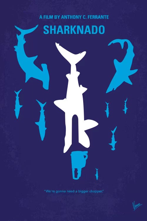 Sharknado Minimal Movie Poster