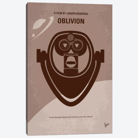Oblivion Minimal Movie Poster Canvas Print #CKG226} by Chungkong Canvas Wall Art