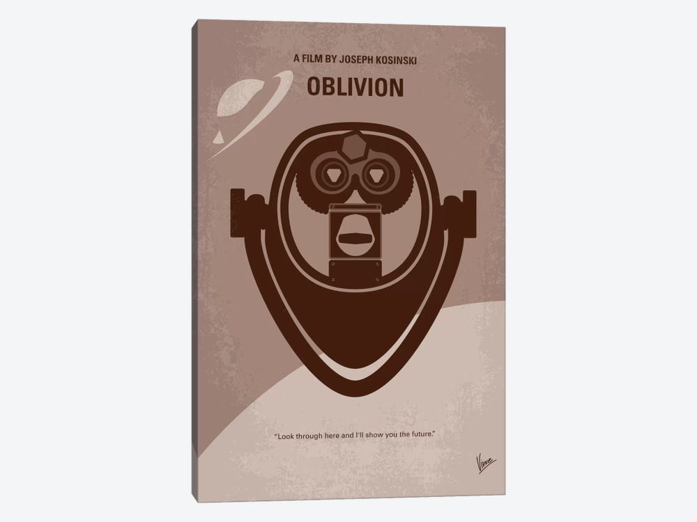 Oblivion Minimal Movie Poster by Chungkong 1-piece Canvas Artwork